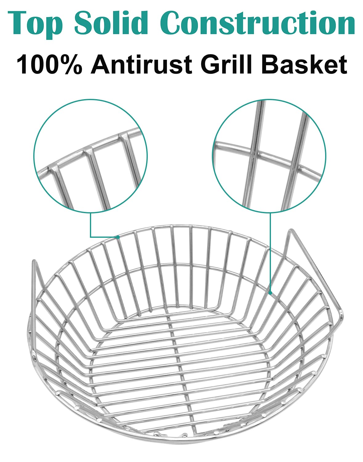 EasiBBQ ash basket installed in Big Green Egg improving airflow and heat-up speed