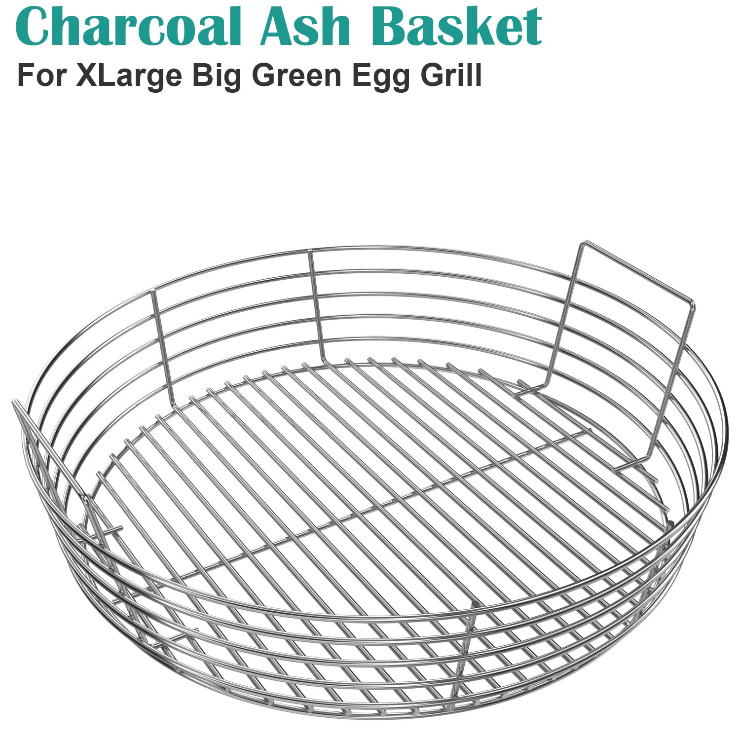 EasiBBQ basket being lifted for ash removal showing convenient handling and quick cleanup