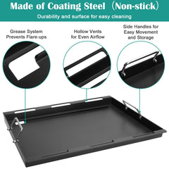 EasiBBQ cooking grate detail highlighting sturdy bars for classic grill marks and airflow