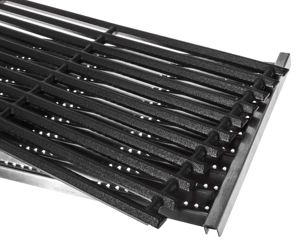 EasiBBQ underside of emitter plate aligned with burner channels for stable heat dispersion