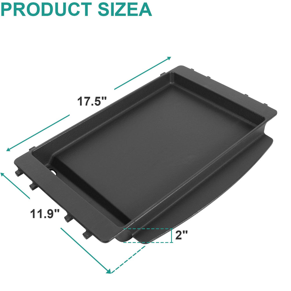 EasiBBQ porcelain-enameled surface close-up for easier cleaning benefit