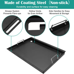 EasiBBQ griddle installed in a Weber Genesis 300 showing secure fit