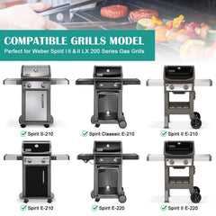 EasiBBQ griddle installed on Weber Spirit demonstrating even searing benefit