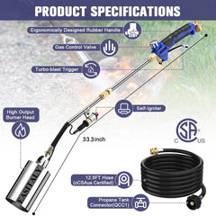 EASITALY flexible 12.5ft hose detail showing durable heat resistance