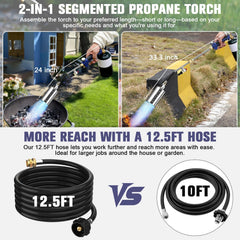 EASITALY torch short mode in use offering precise handheld control