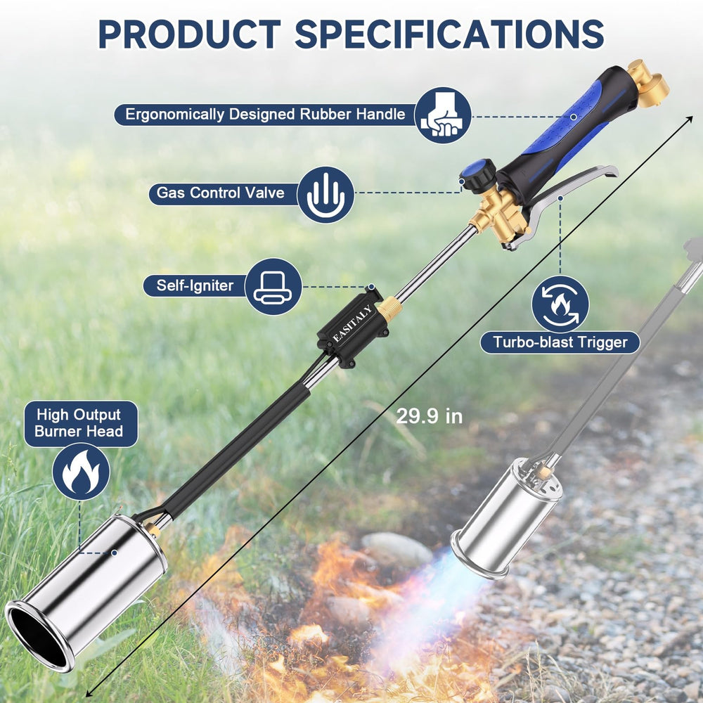 EASITALY trigger ignitor detail for fast, one-handed lighting and adjustable flame control
