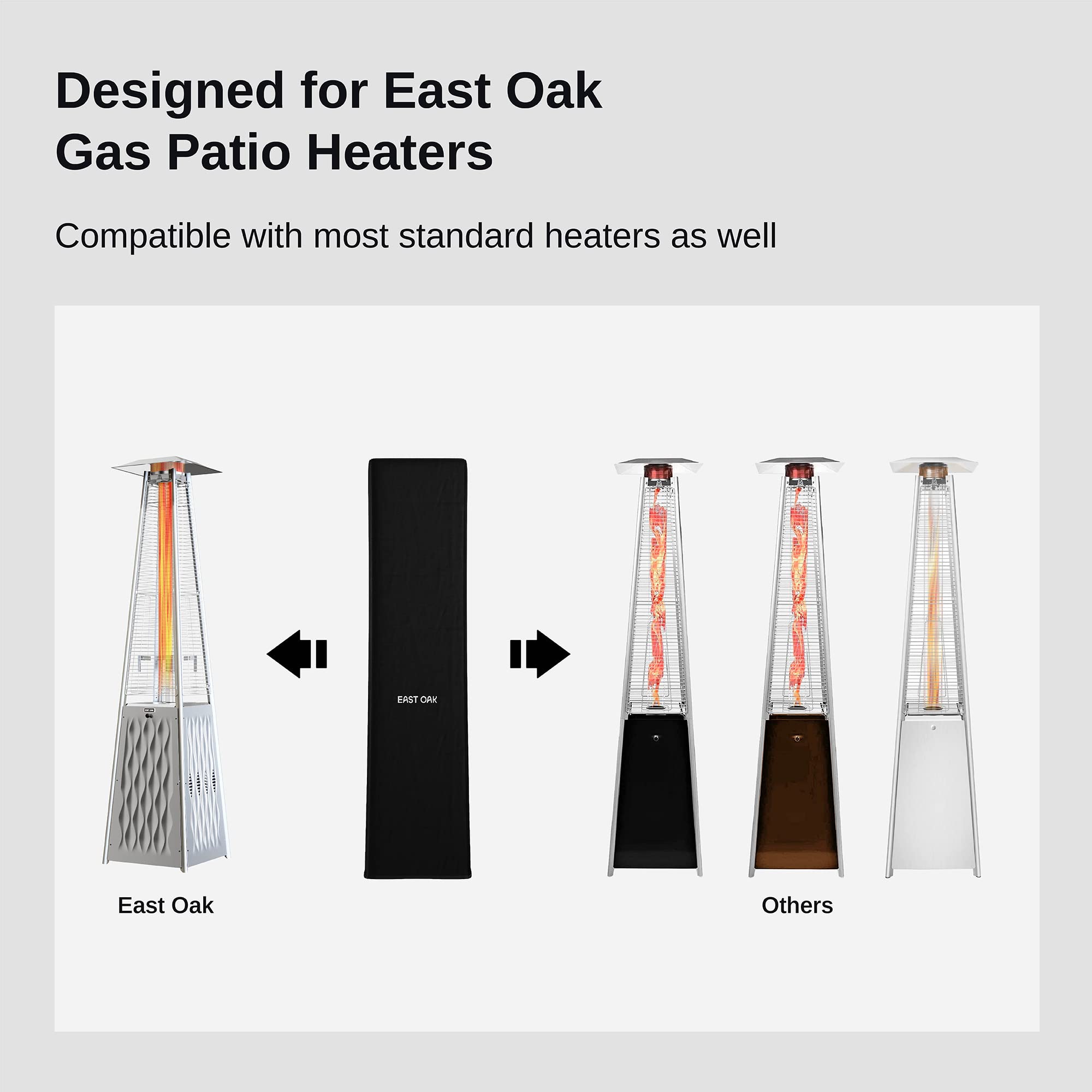 EAST OAK folded cover in storage bag for compact, tidy offseason storage
