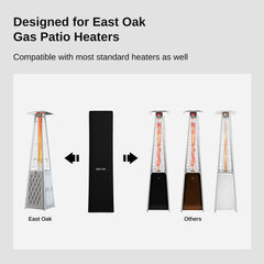 EAST OAK folded cover in storage bag for compact, tidy offseason storage