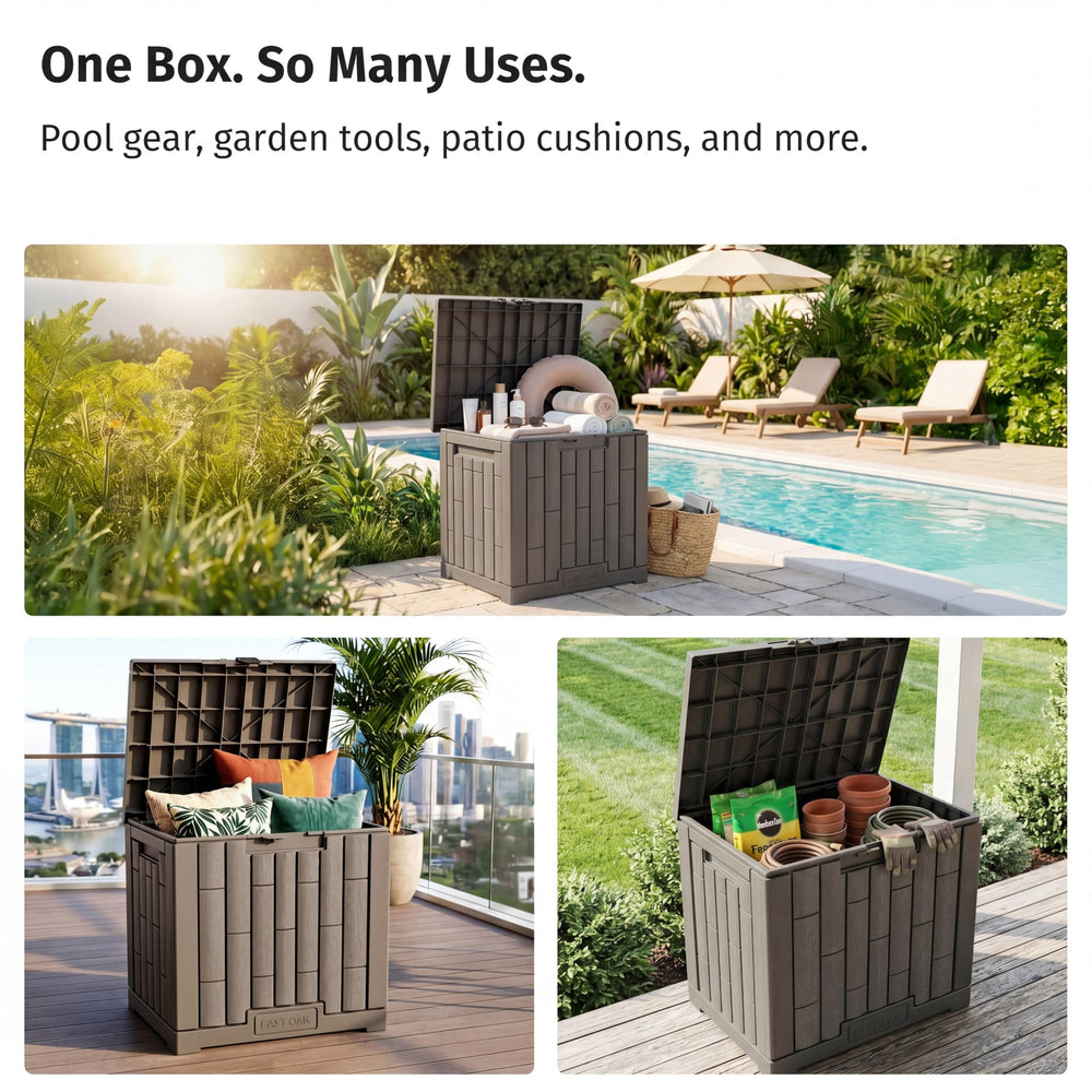 EAST OAK side handle detail for easy carrying and portable convenience