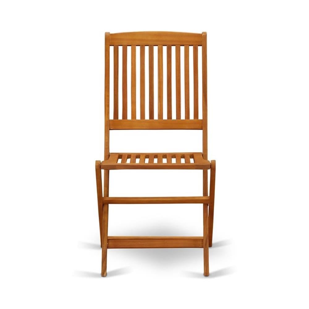 East West Furniture Cameron side angle shows slatted back and comfortable seat support
