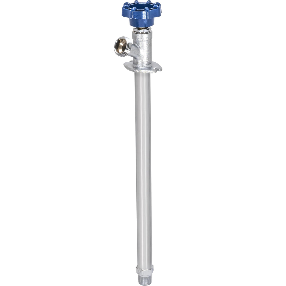 Eastman front view of frost-free sillcock showing full spigot and benefits