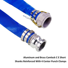 EASTRANS close-up of aluminum Camlock C fitting for secure, corrosion-resistant connection
