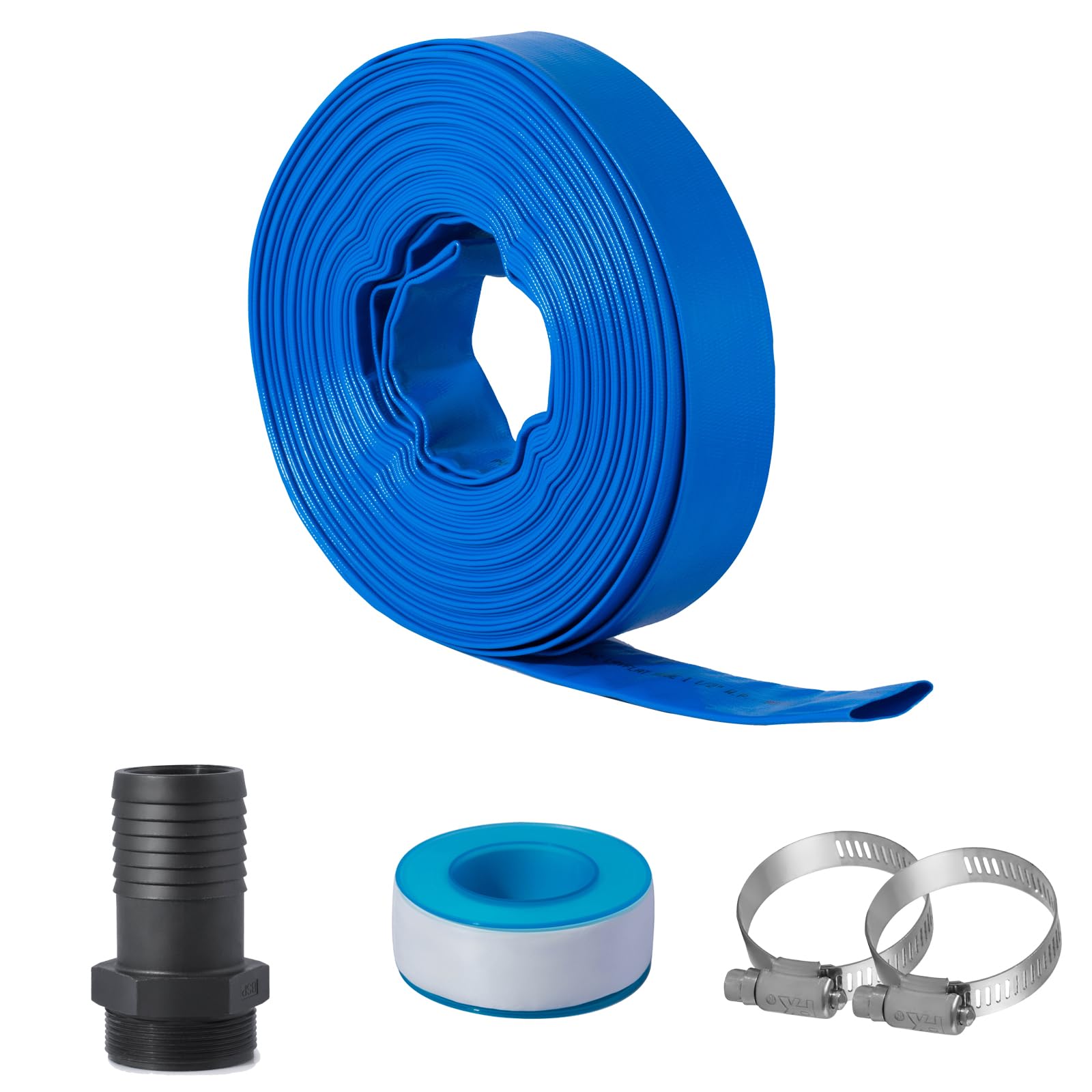 Eastrans coiled hose in garage illustrating easy storage and transport