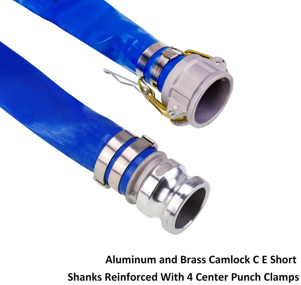 Eastrans close-up of aluminum Camlock C and E connectors preventing rust