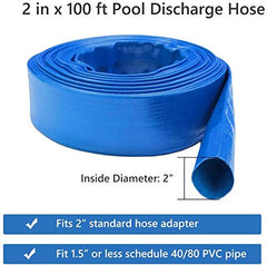 Eastrans hose in use draining pool quickly for efficient backwash removal
