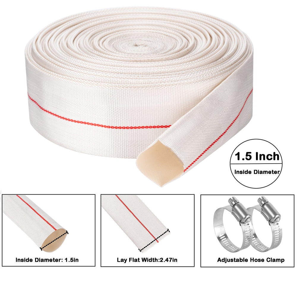 Eastrans folded hose stored compactly showing space-saving convenience