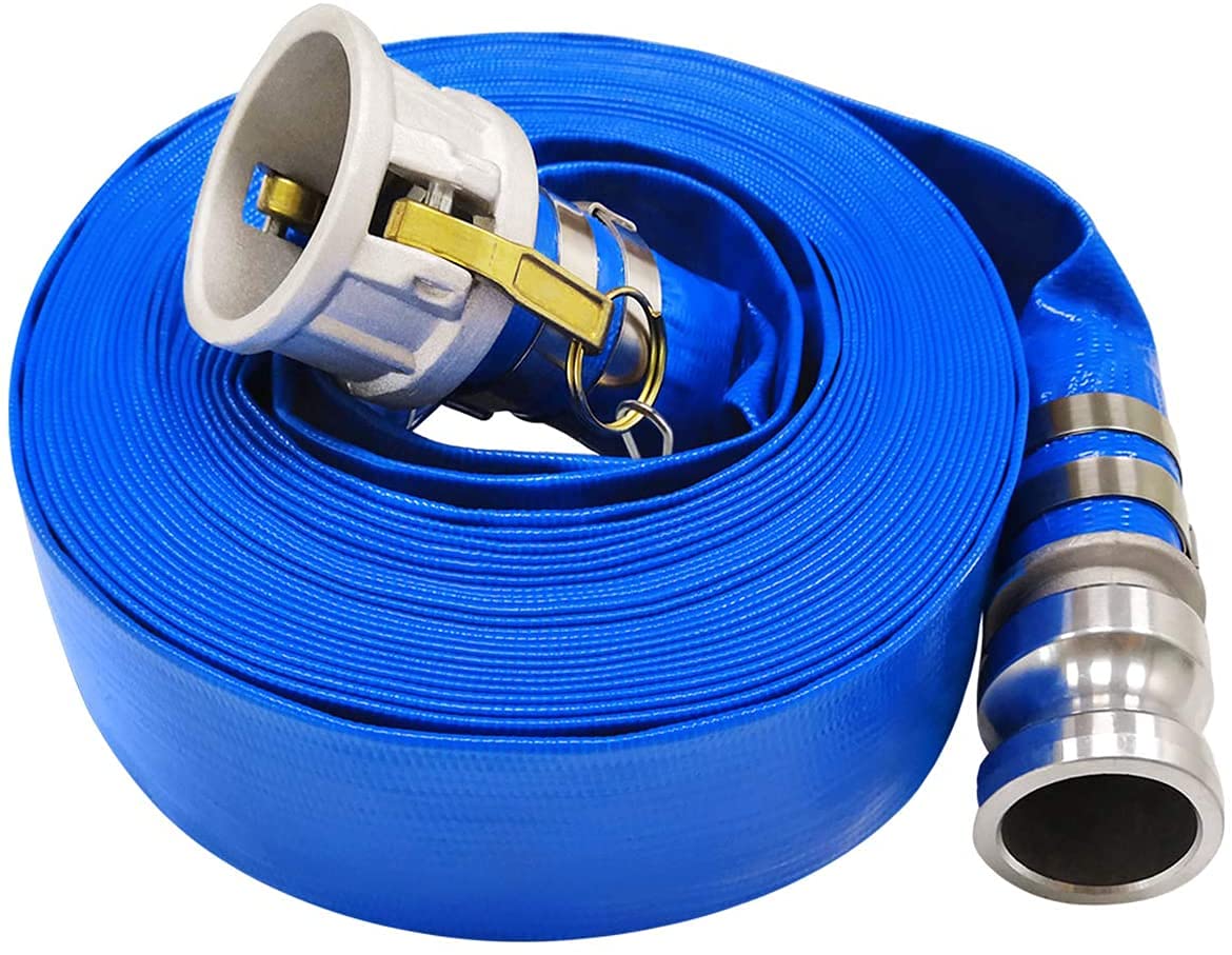 Eastrans front view assembled hose showing full length and fittings for reliable flow