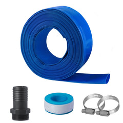Eastrans front view of full 100ft hose showing length and fitting, reliable reach