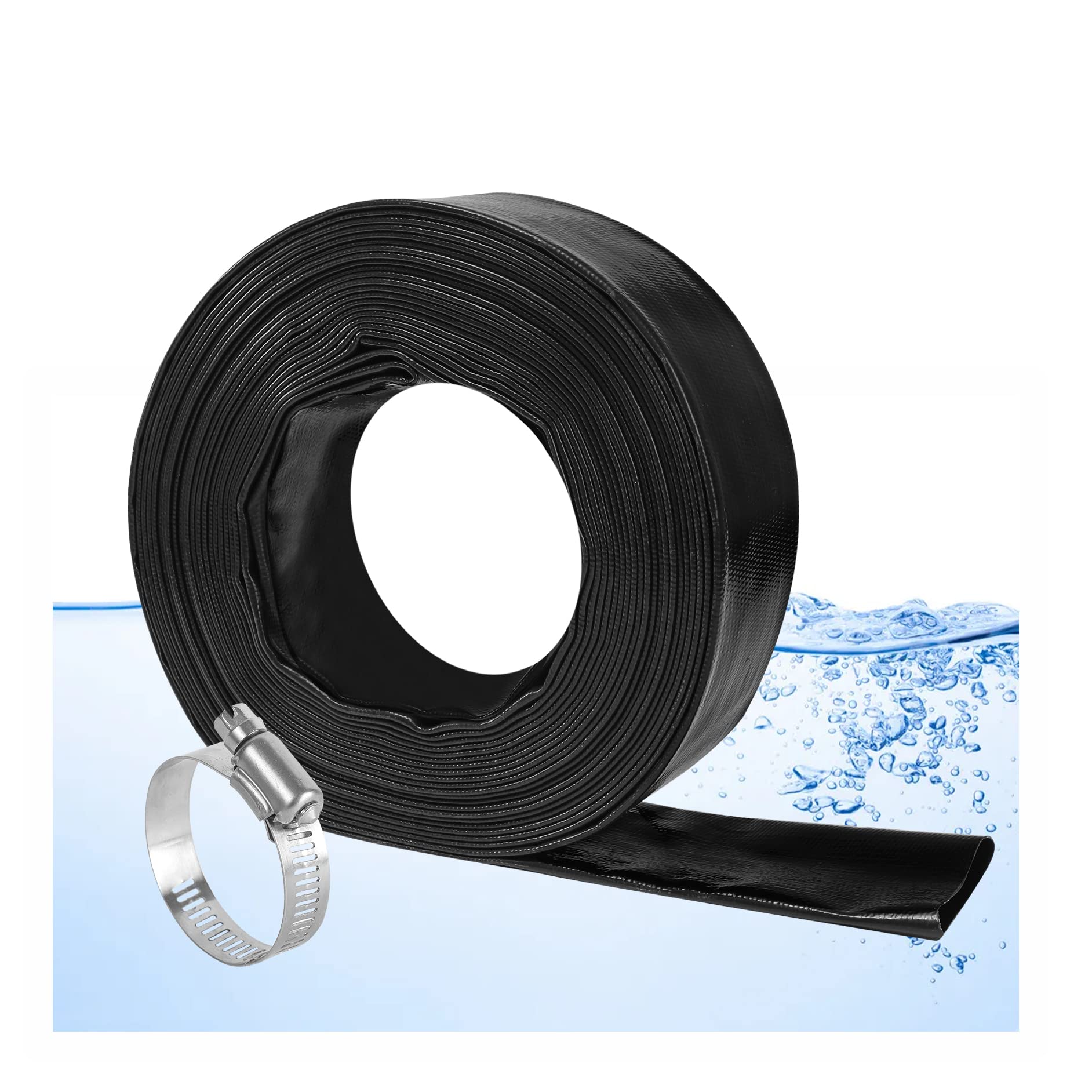 Eastrans hose outdoors resisting sun and weather showing UV durability benefit
