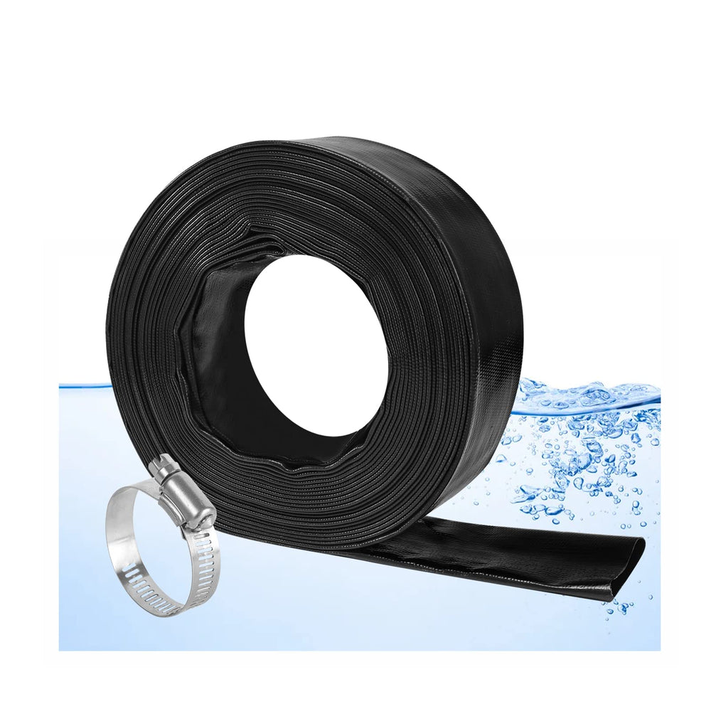 Eastrans hose stored on outdoor shelf illustrating weather-resistant, long-term storage