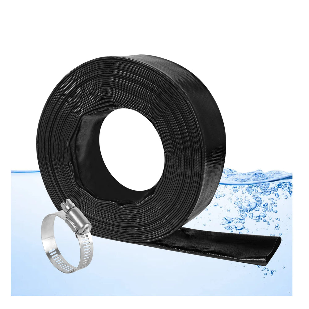 Eastrans hose outdoors on hard ground showing weather and abrasion resistance