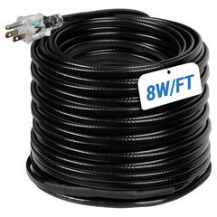 Eastrexon heat tape front view showing full 152ft cable length and packaging benefit