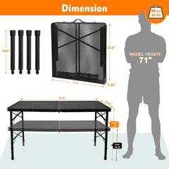 E EASTSTORM detachable leg lock detail for secure height adjustment