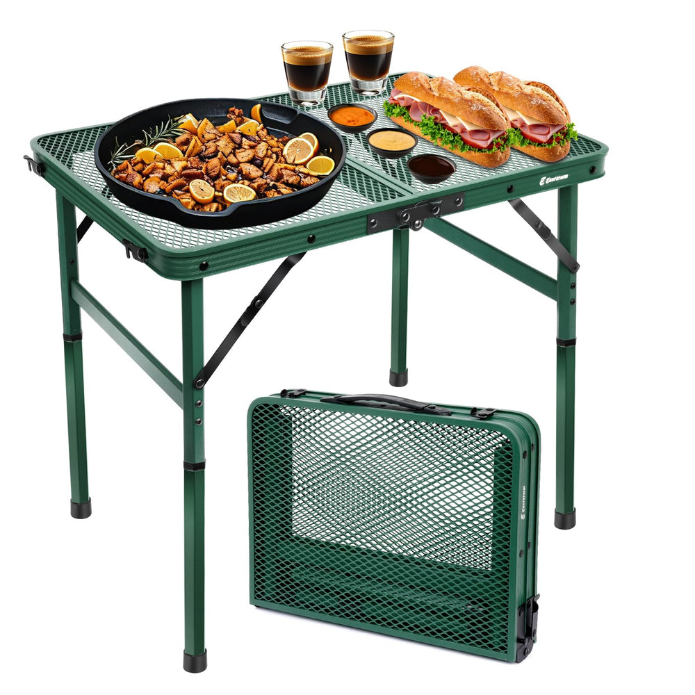 E EASTSTORM on a patio with picnic items, versatile lifestyle convenience