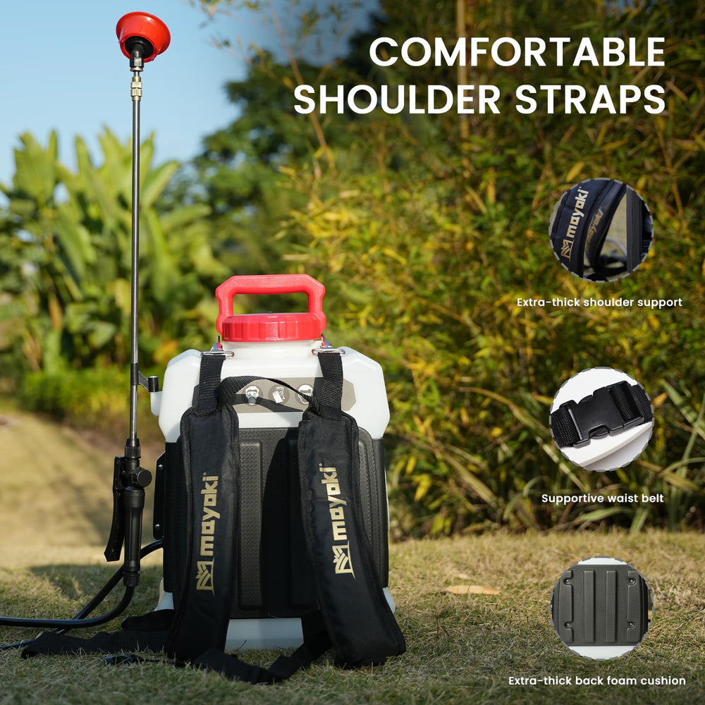 Eastyle wide padded shoulder straps and back padding for comfortable wear