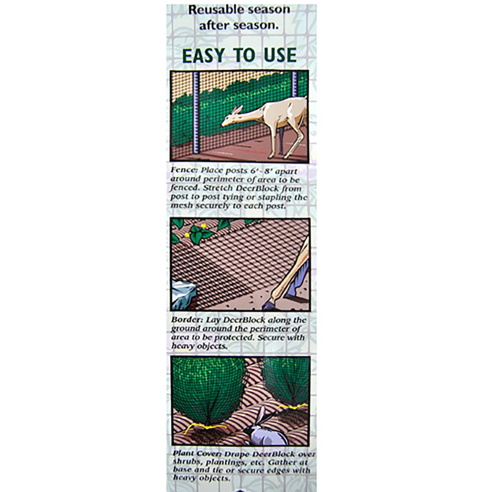 Easy Gardener DeerBlock rolled for storage demonstrating compact, reusable garden solution