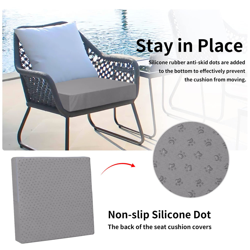 Easy-Going back view showing non-slip backing for secure placement