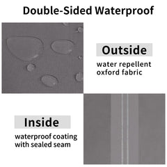 Easy-Going click-close strap and toggle securing cover against wind