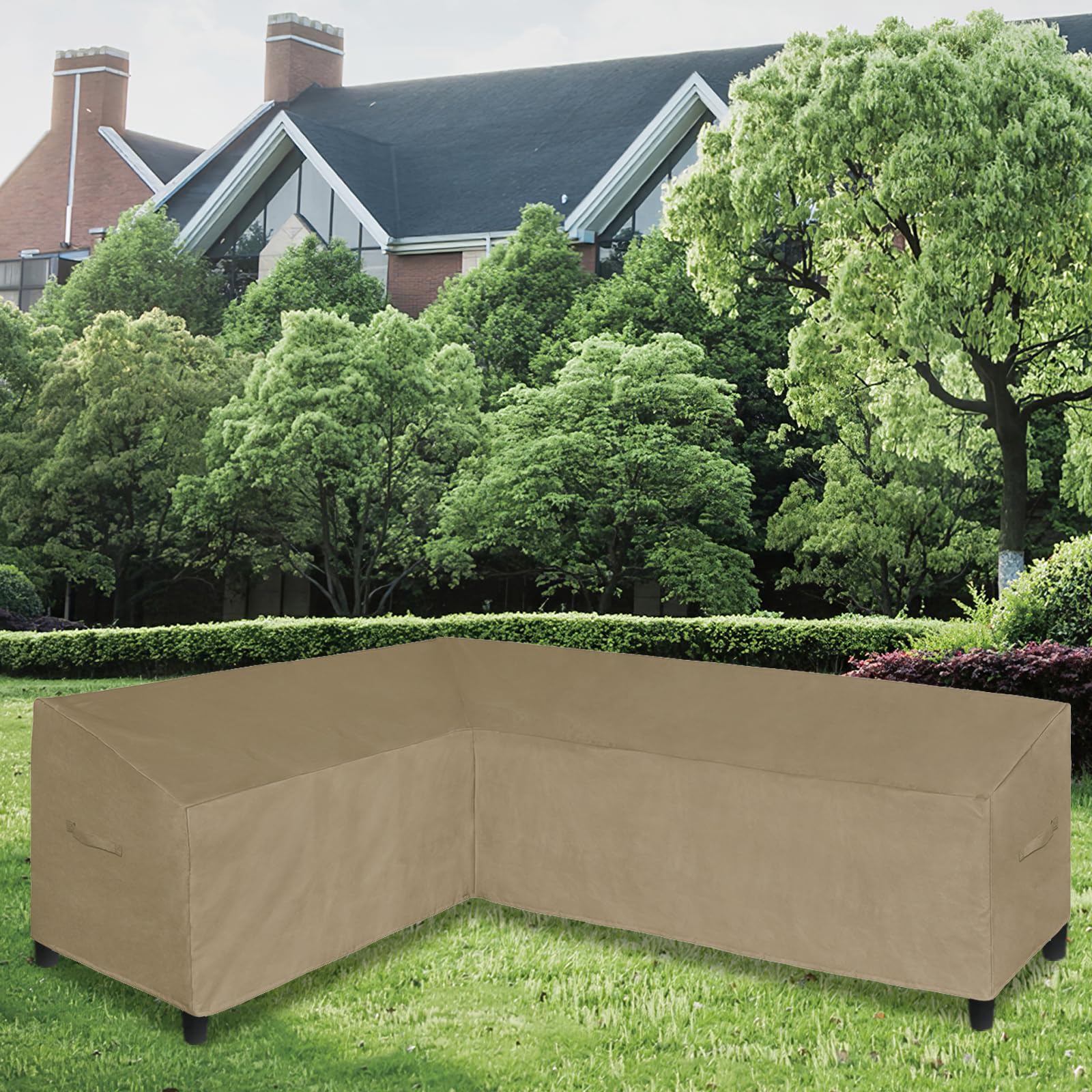 Easy-Going fabric close-up showing 600D texture and durable waterproof benefit