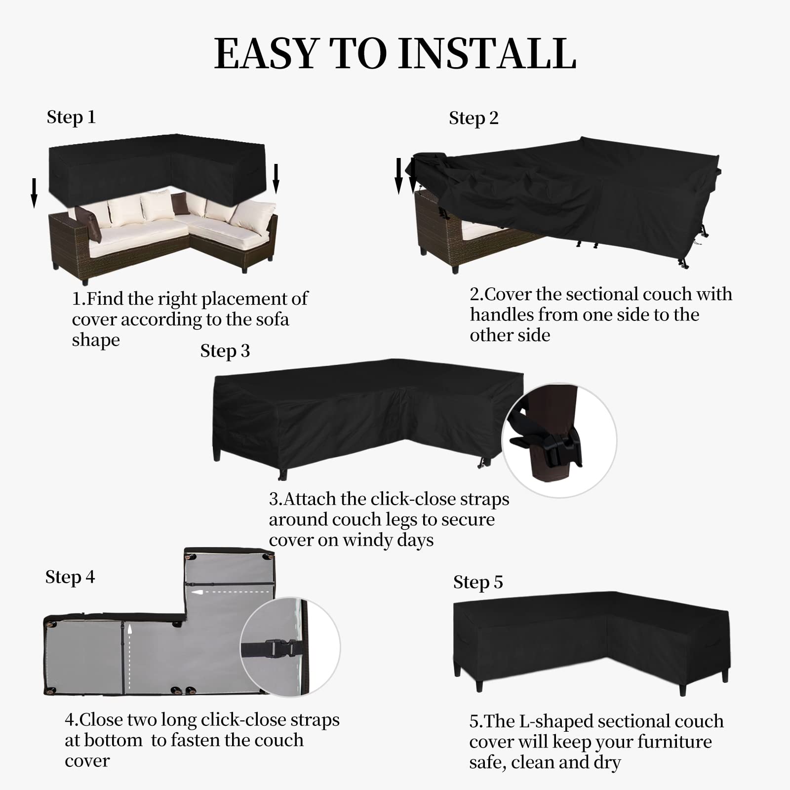 Easy-Going folded cover in storage illustrating compact packing and easy storage