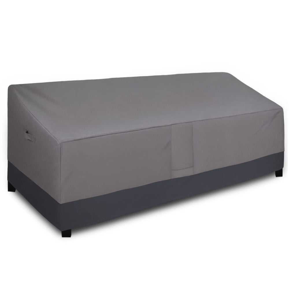Easy-Going front view of bench cover showing full protection and fit