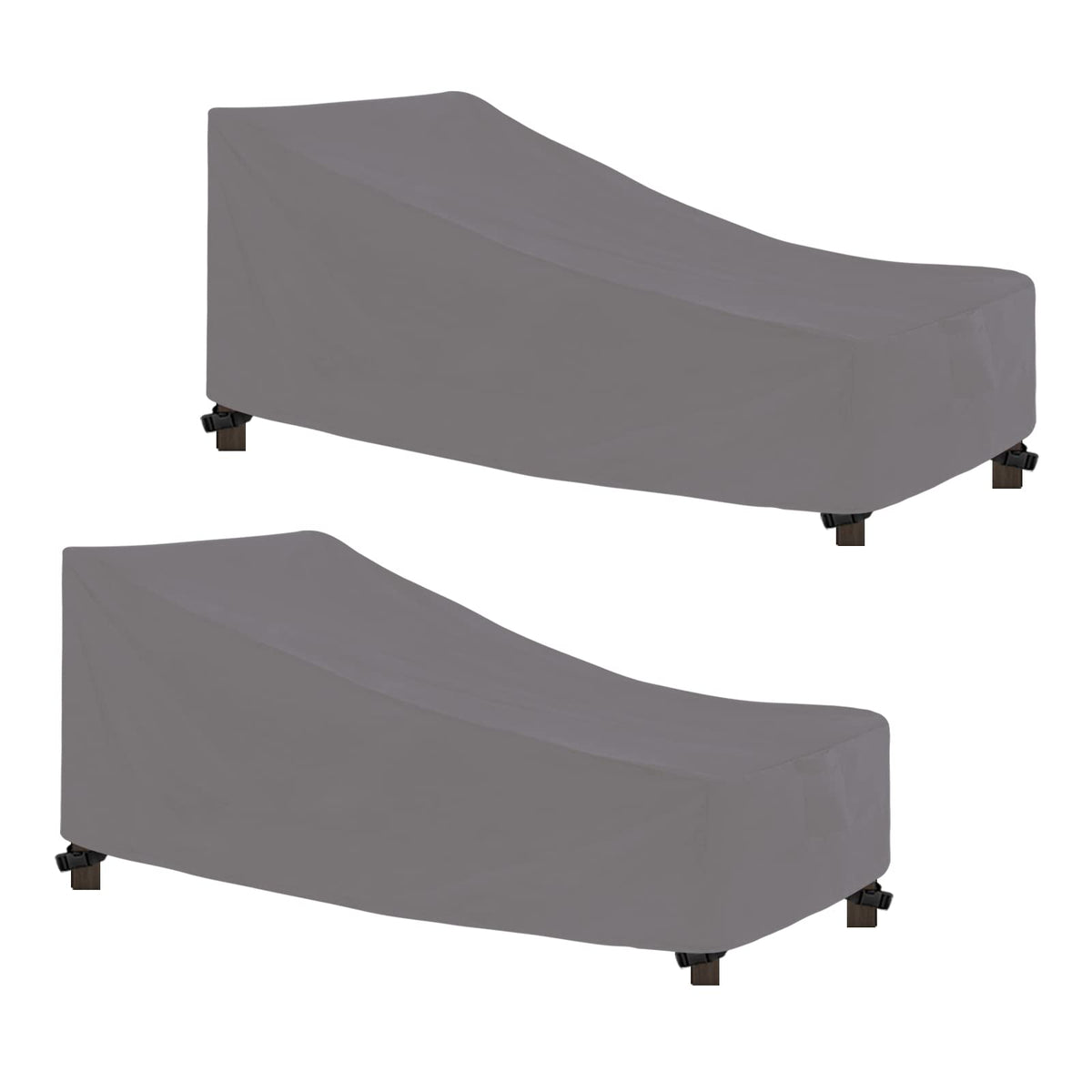Easy-Going front view cover on chaise showing full protection and sleek look