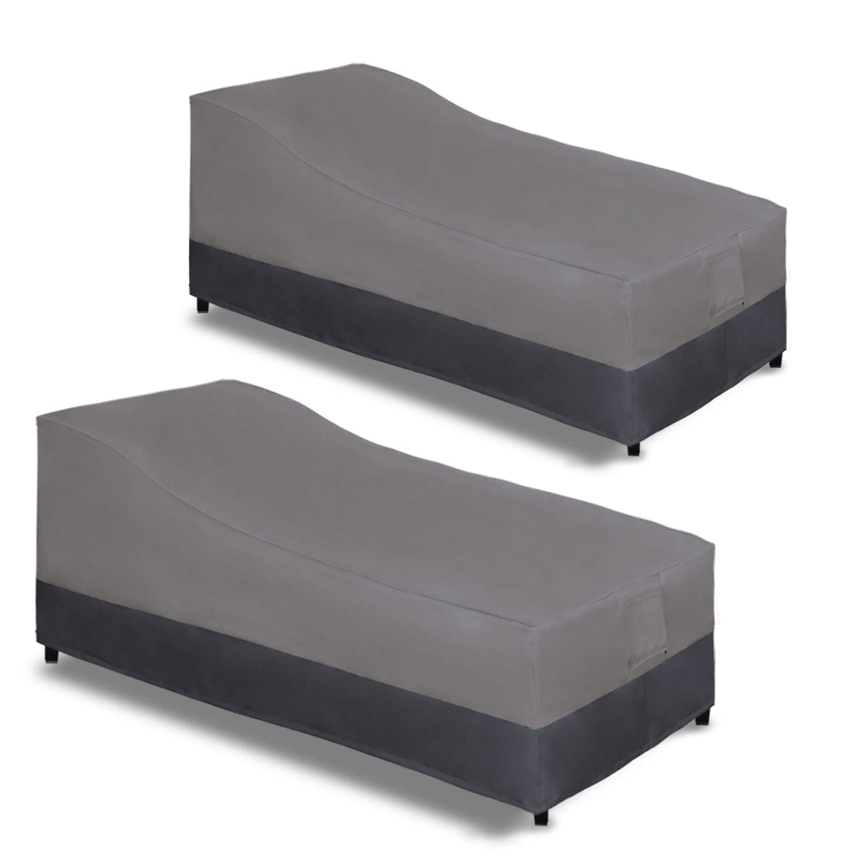 Easy-Going front view of covered chaise lounge showing full protection and weather resistance