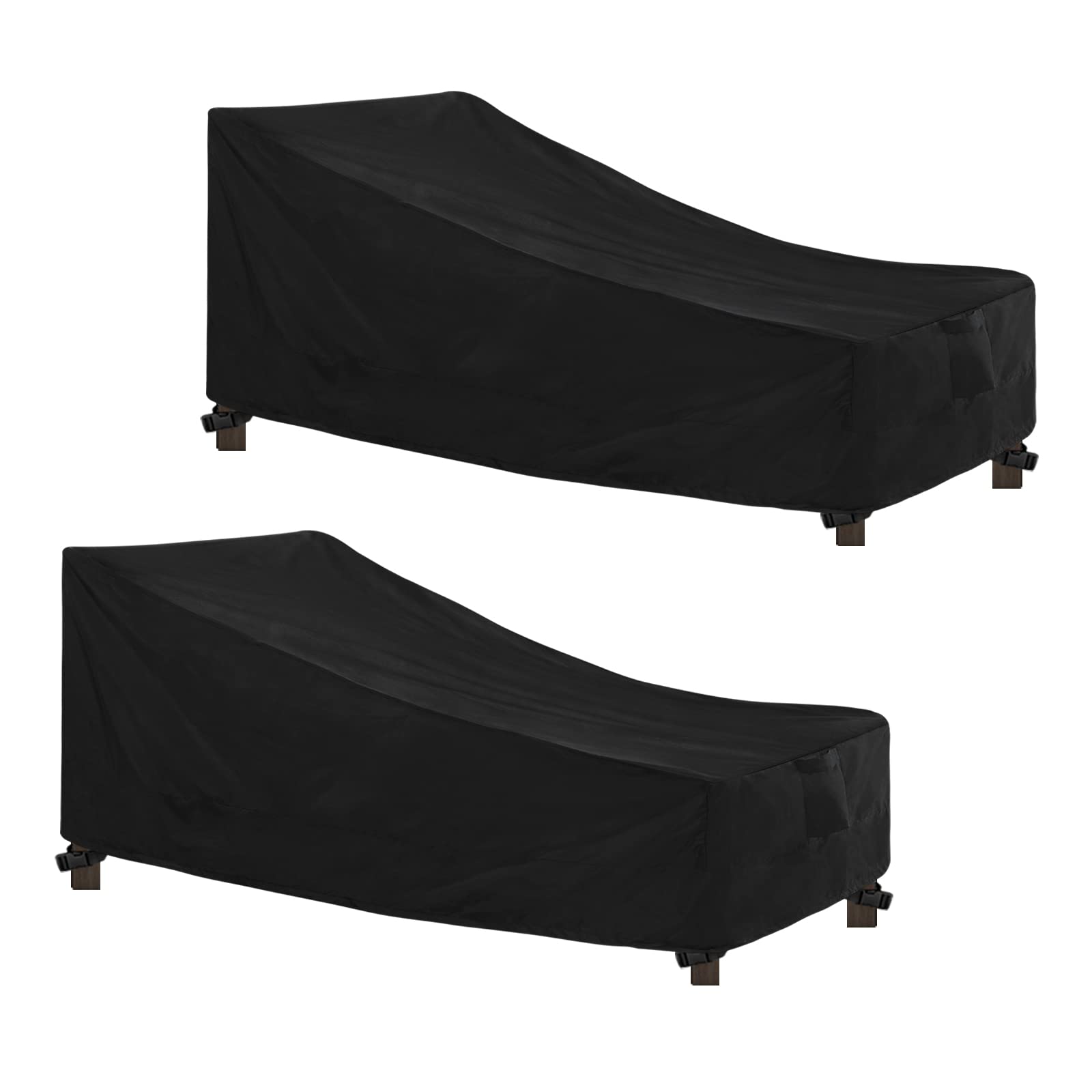 Easy-Going front view of cover on chaise protecting furniture from weather