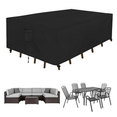 Easy-Going front view of covered sectional showing full protection and neat fit