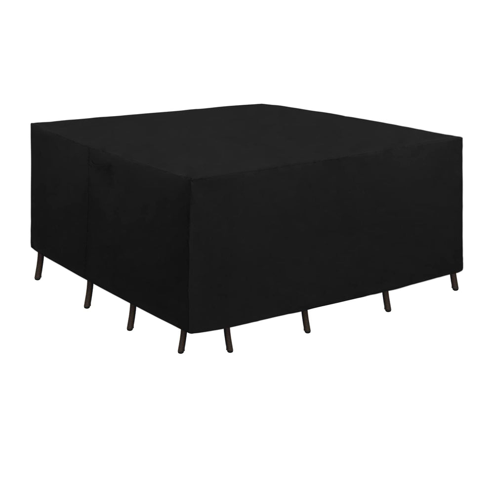 Easy-Going front view of full cover protecting furniture, shows complete waterproof protection