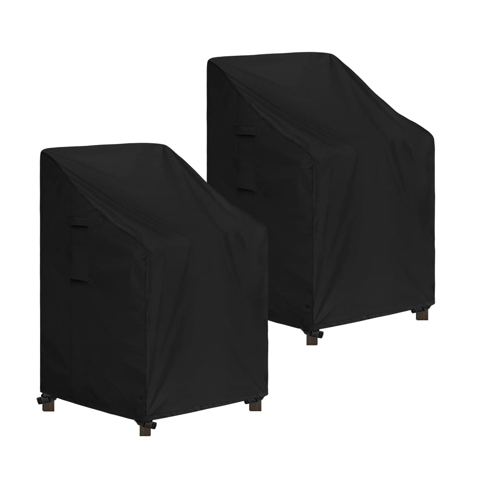 Easy-Going front view of two black covers showing fit and protection benefit