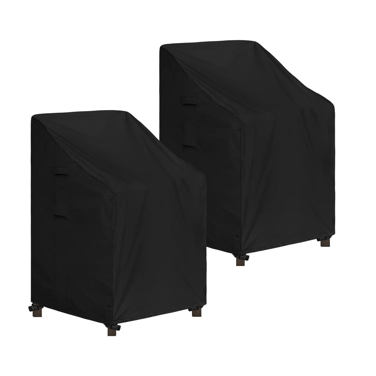Easy-Going front view of two black covers showing fit and protection benefit