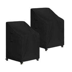 Easy-Going front view of two black covers showing fit and protection benefit