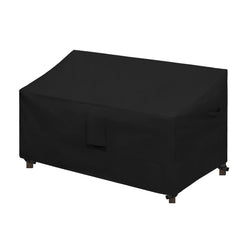 Easy-Going front view showing full loveseat cover protecting furniture
