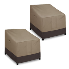 Easy-Going vista frontal de funda para silla mostrando ajuste y cobertura