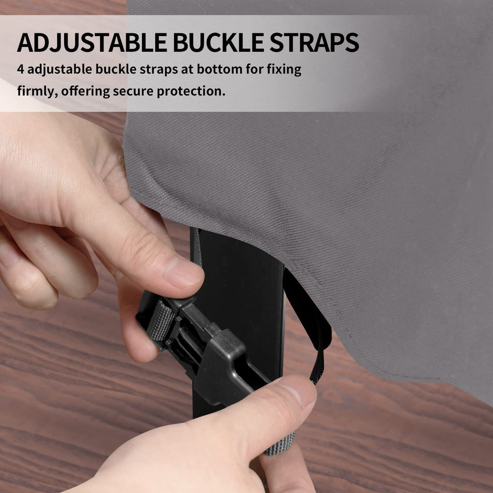 Easy-Going fabric side handles being used, demonstrates easy installation and removal