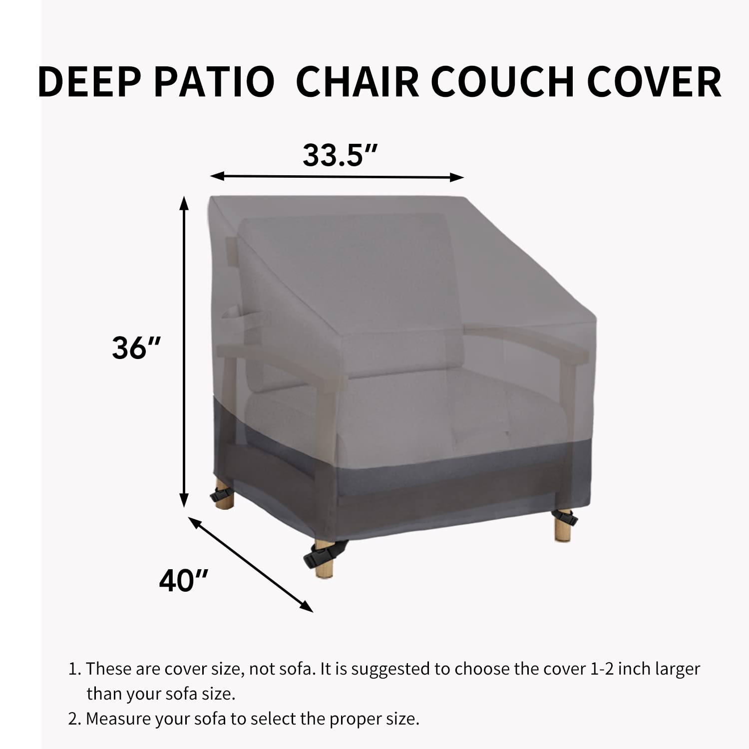 Easy-Going covered chair on patio demonstrating weather protection in use