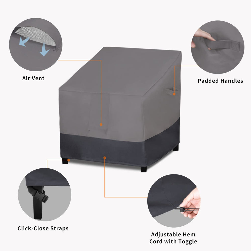 Easy-Going leg strap close-up showing click-close buckle for wind security