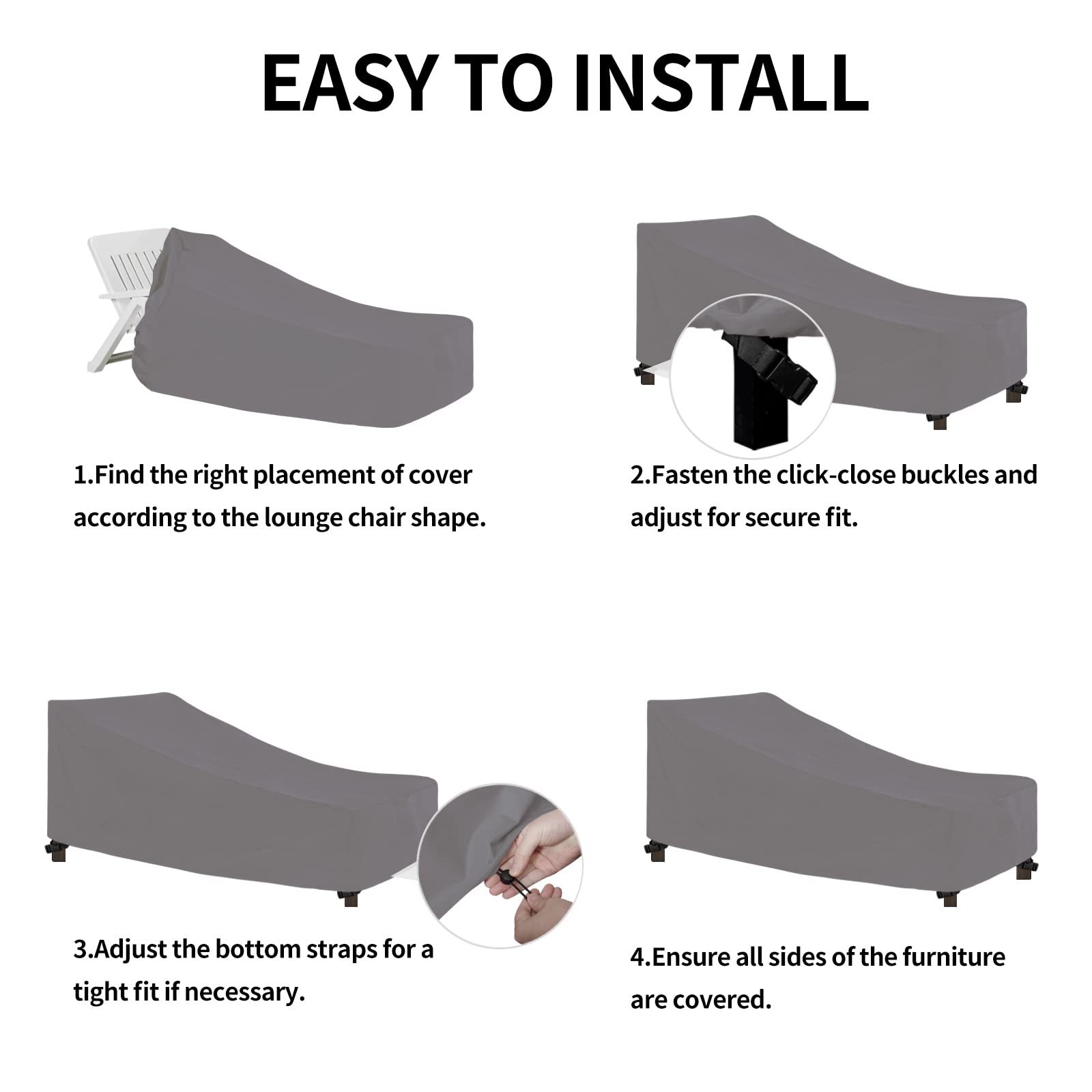 Easy-Going cover in a patio setting protecting furniture and enhancing curb appeal