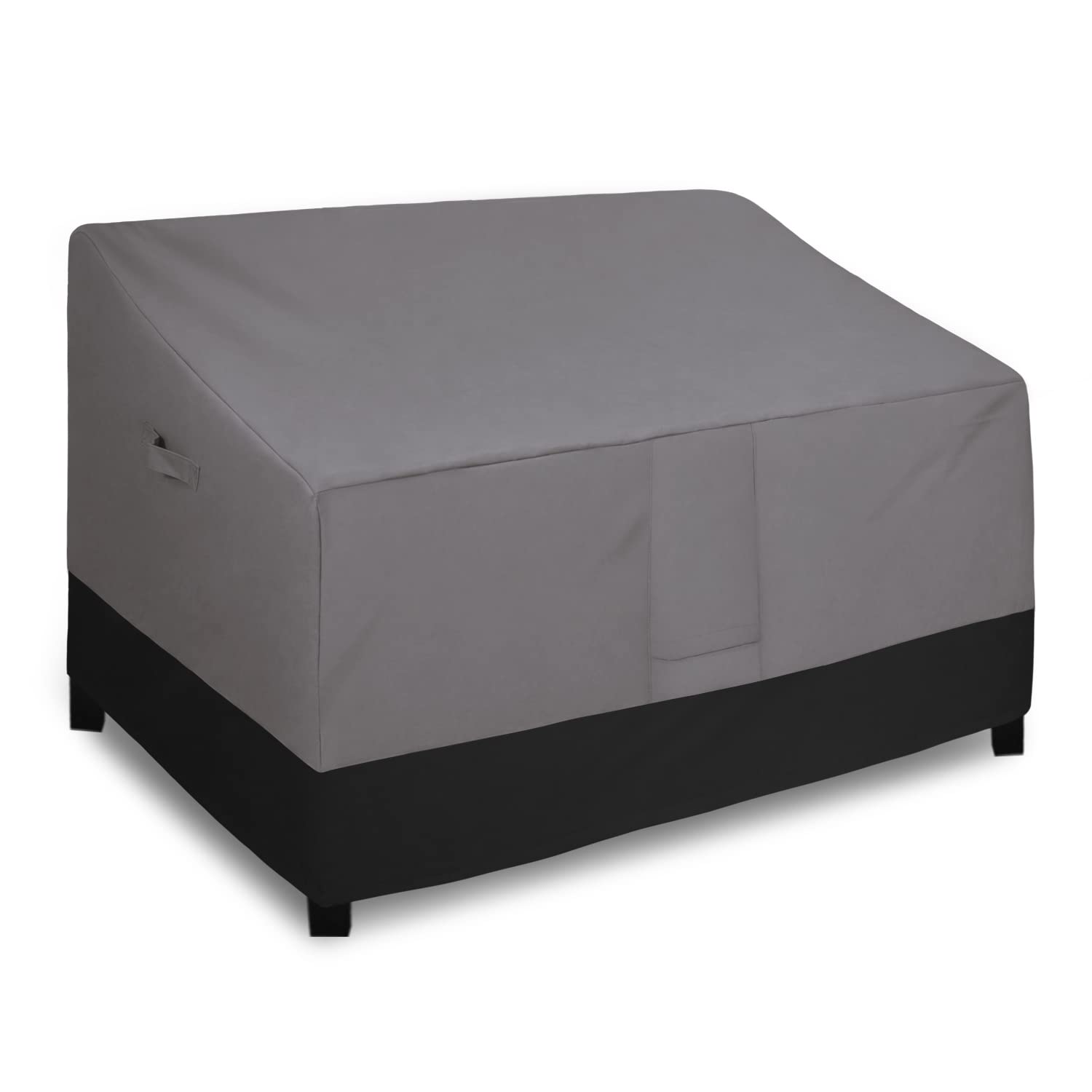Easy-Going front view showing full loveseat protection and weather defense